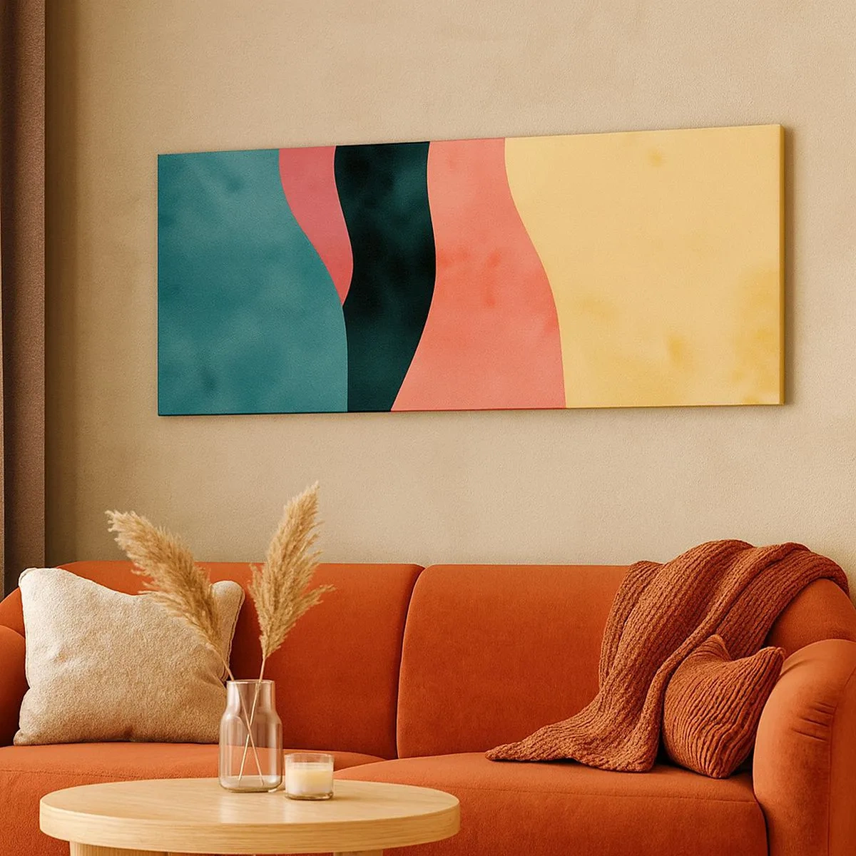 Lærredstryk - Billede på lærred - Kompatibel manglende overholdelse - 100x40 cm