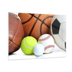 Billede på glas - Forbindelse med bolden! - 100x70 cm