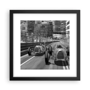 Plakat i sort ramme - Der var engang i Monte Carlo - 30x30 cm