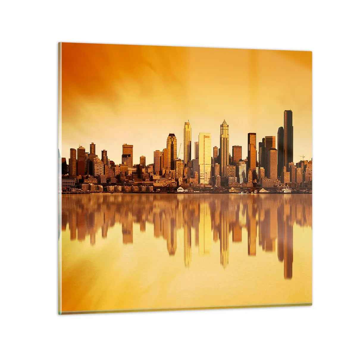 Billede på glas - Storbyens stilhed - 70x70 cm