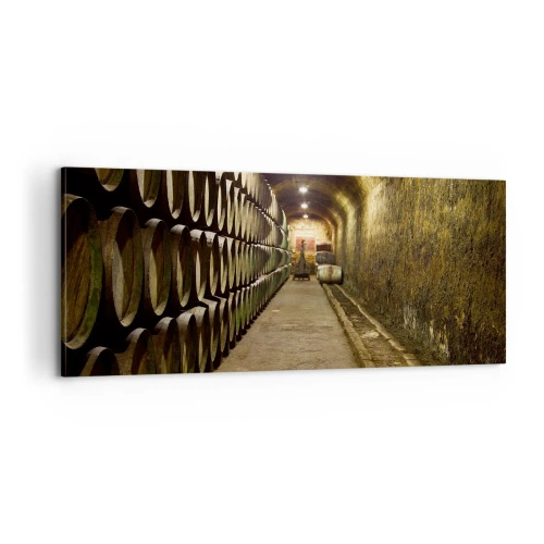 Lærredstryk - Billede på lærred - Det er godt at ligge ned - 100x40 cm