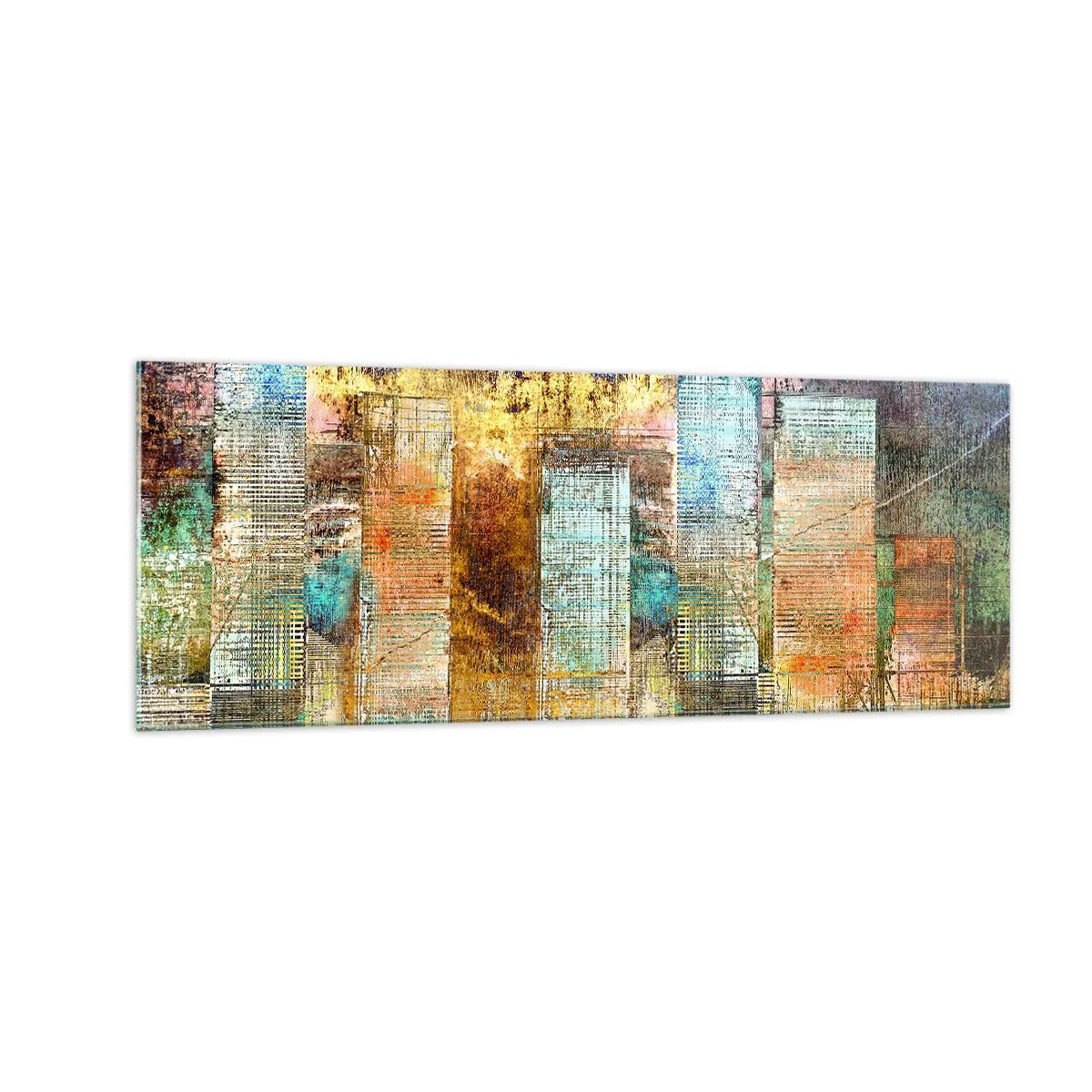 Billede på glas - Solrig metropol - 140x50 cm