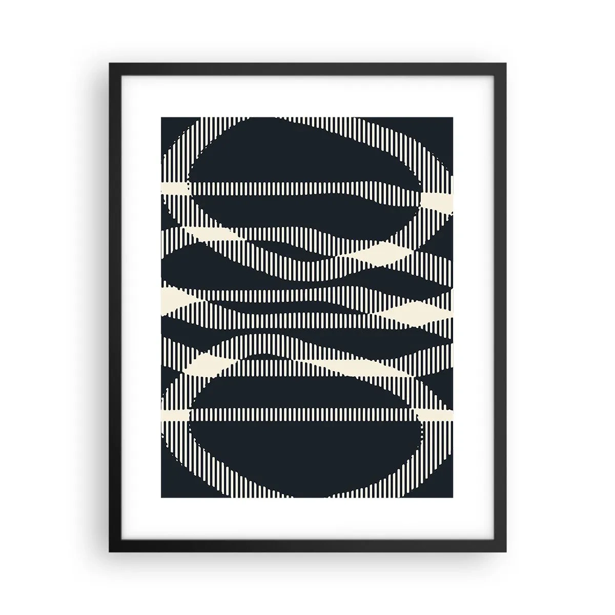 Plakat i sort ramme - Forsøg på at bryde igennem mørket - 40x50 cm