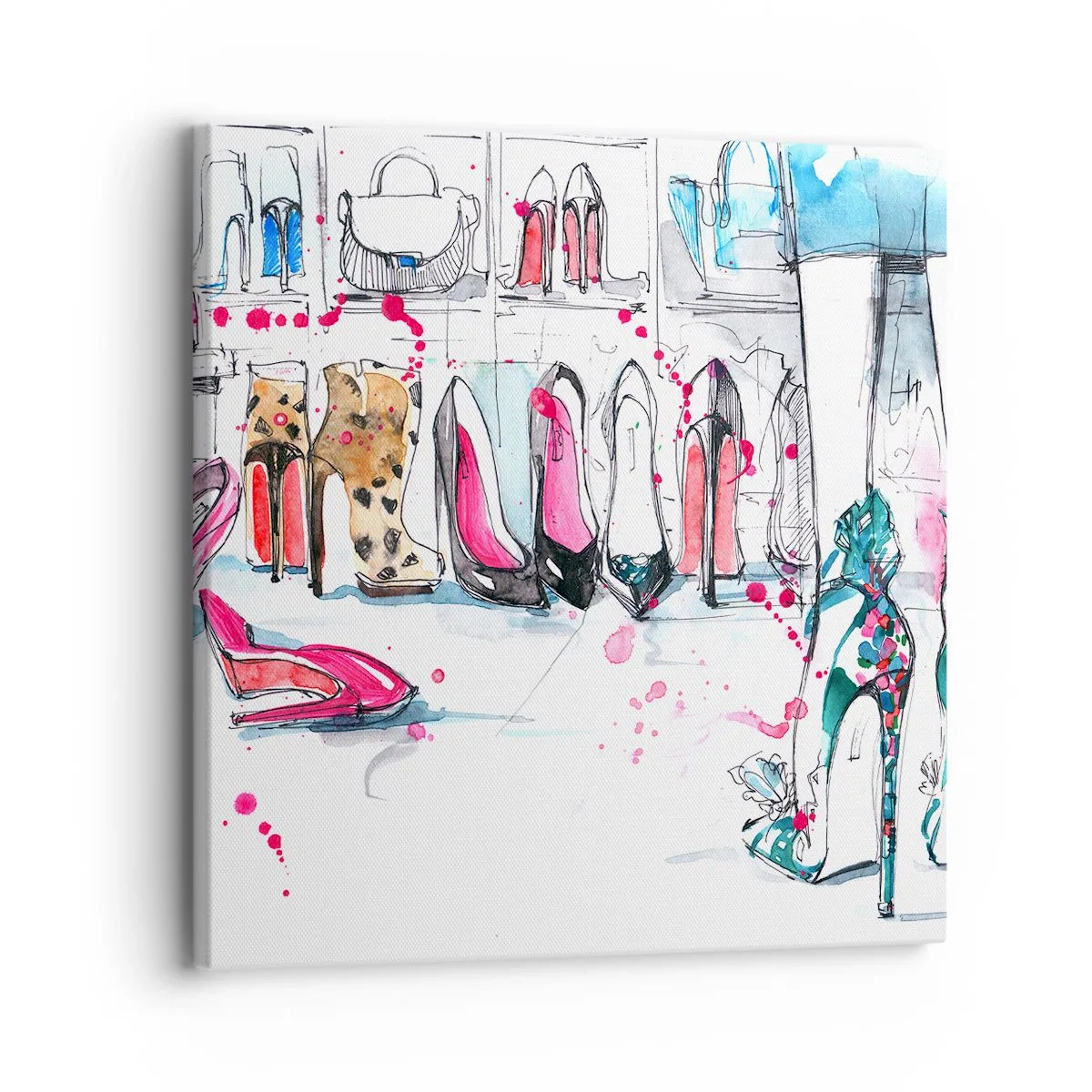 Lærredstryk - Billede på lærred - Sesam, åbn dig - 30x30 cm