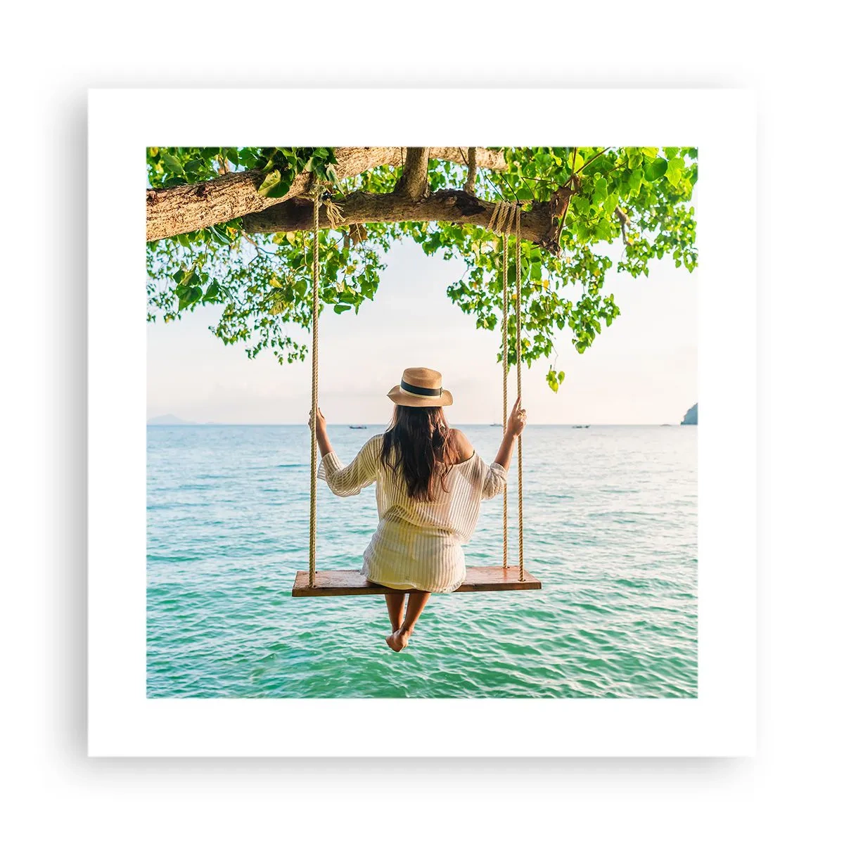 Plakat - Livet er smukt - 40x40 cm