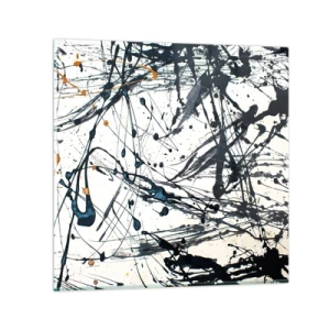 Billede på glas - Med eller uden fornuft? - 60x60 cm