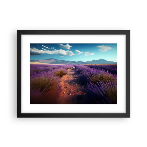 Plakat i sort ramme - Duftende marker - 40x30 cm