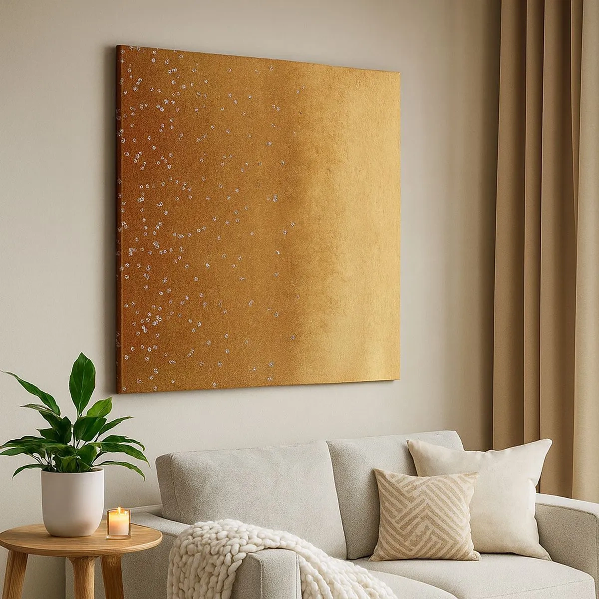 Lærredstryk - Billede på lærred - Lysets fødsel - 30x30 cm