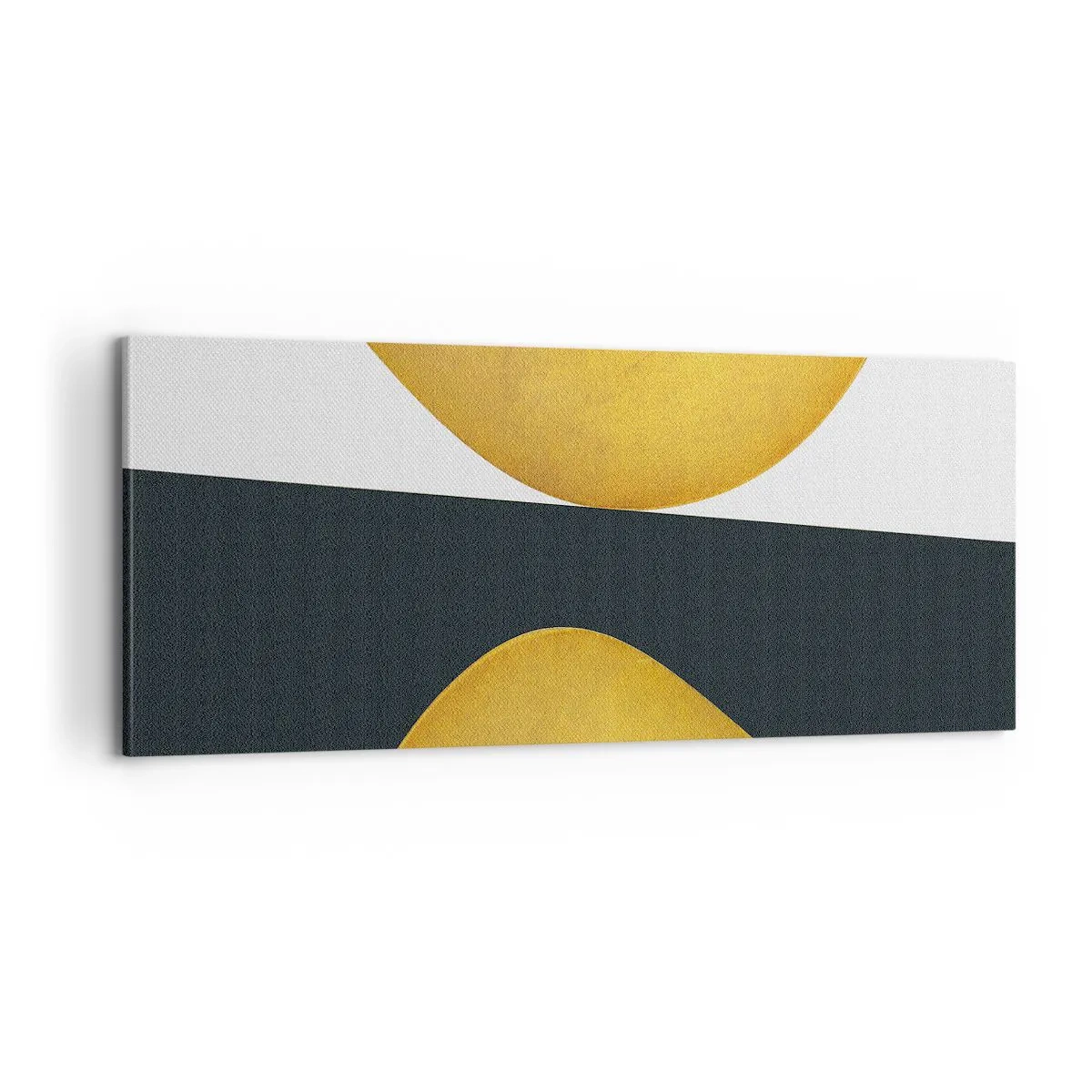 Lærredstryk - Billede på lærred - Først: guld - 100x40 cm