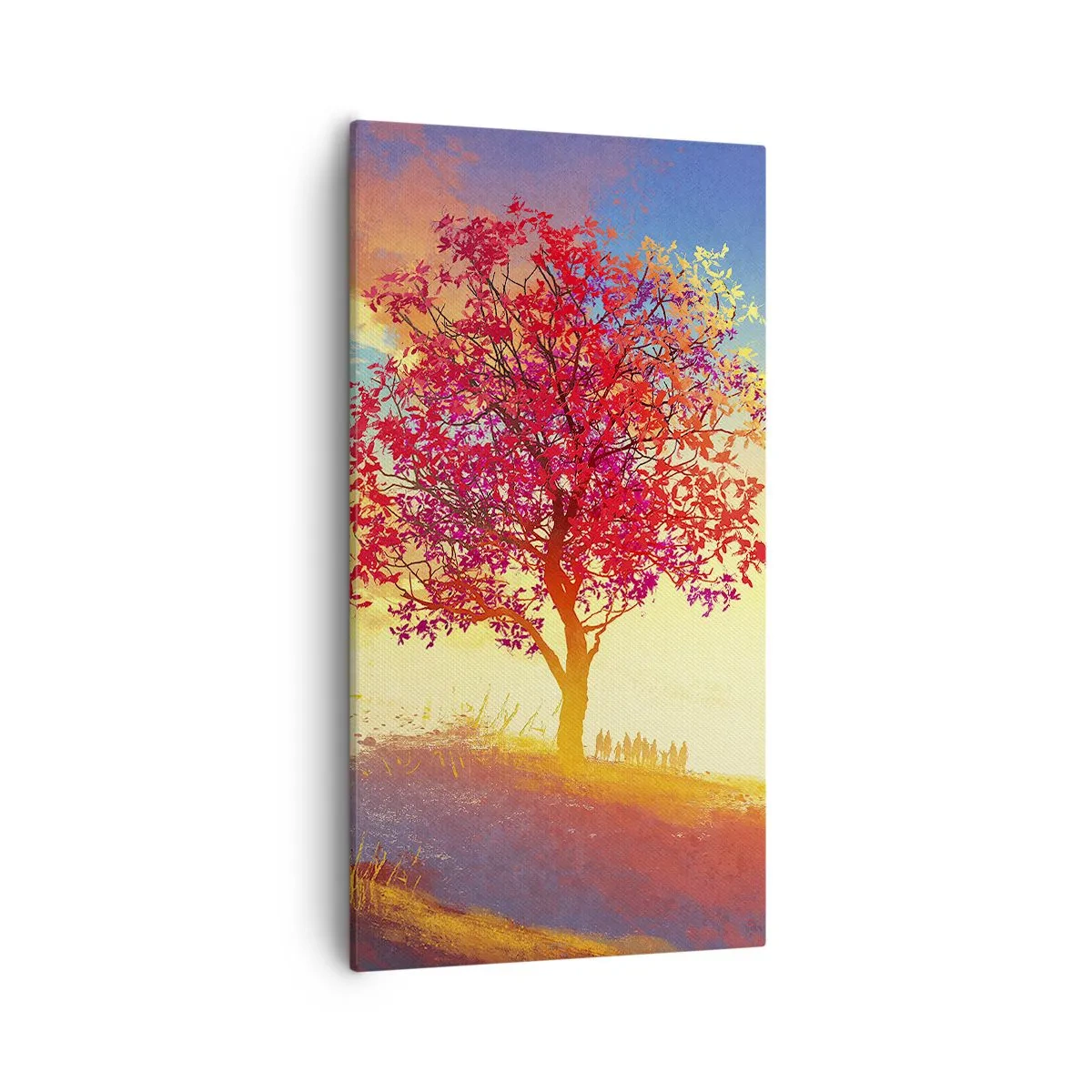 Lærredstryk - Billede på lærred - Pilgrim på bestemmelsesstedet - 55x100 cm