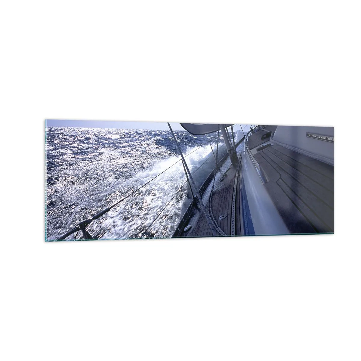 Billede på glas - Jeg ved, hvad det vil sige at være en fugl - 140x50 cm