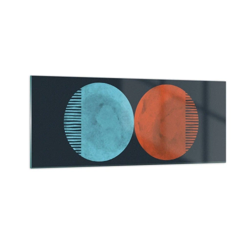 Billede på glas - Kun geometri? - 100x40 cm