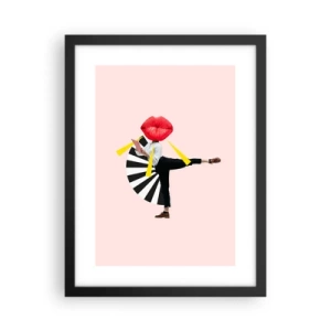 Plakat i sort ramme - Surrealistisk popkunst - 30x40 cm