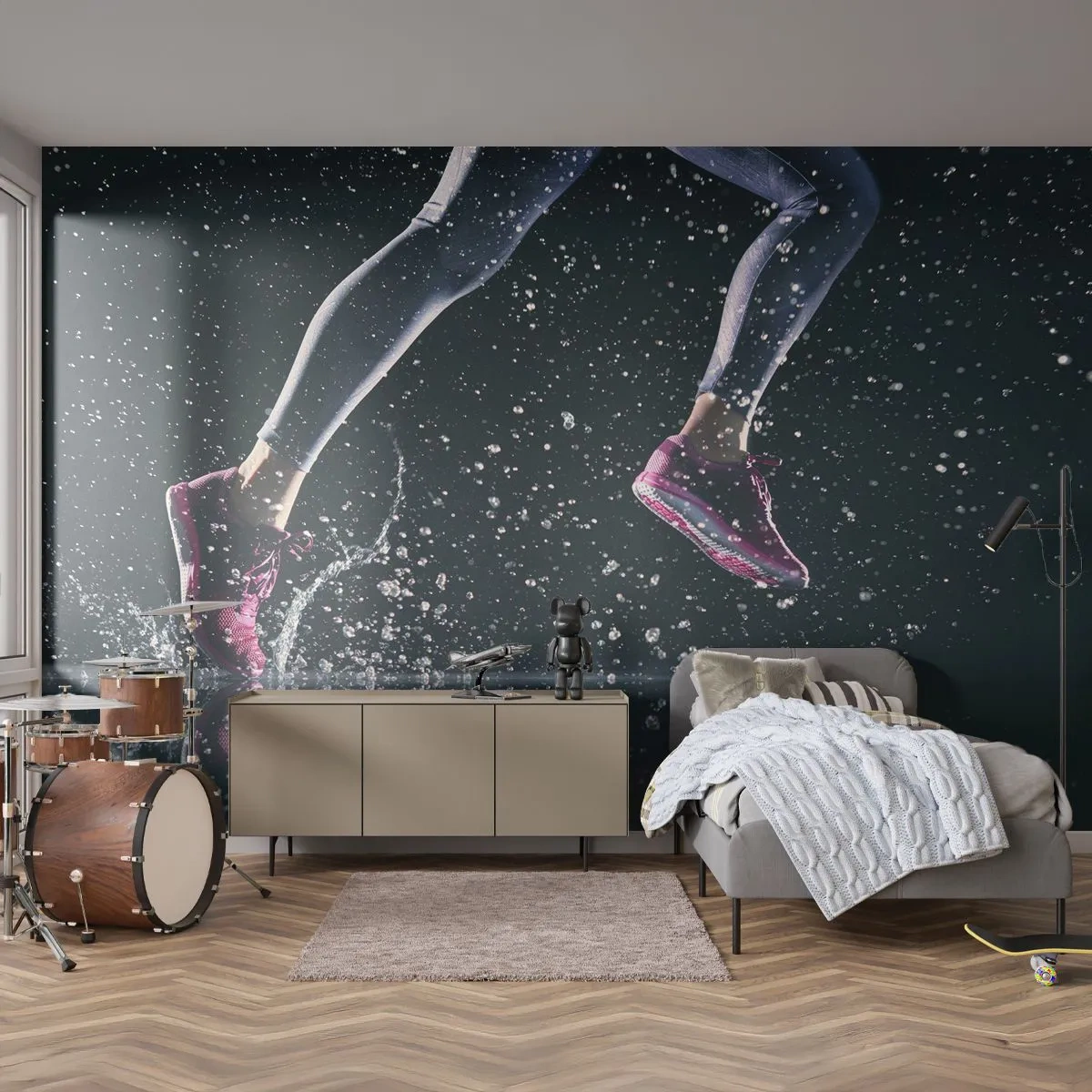 Fototapet Standard Eco - Så meget som du kan - Sport, Løbe, Løb - 200x140 cm