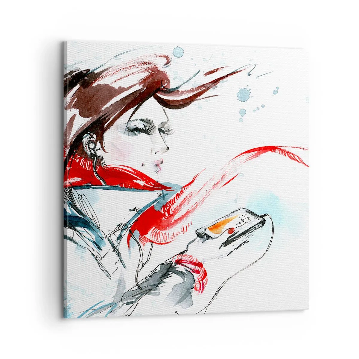 Lærredstryk - Billede på lærred - Noget spiller inden i mig - 60x60 cm