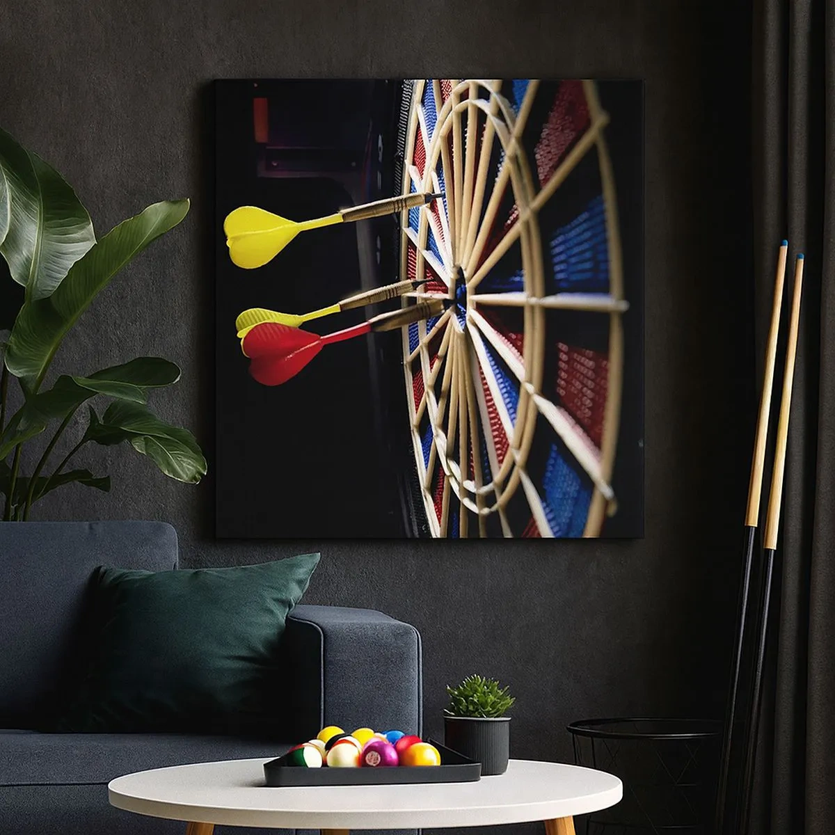 Lærredstryk - Billede på lærred - Lige til sagen - 30x30 cm