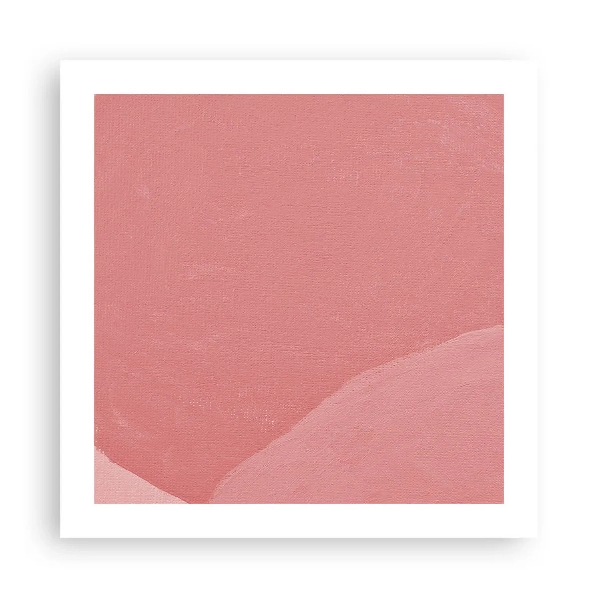 Plakat - Organisk komposition i pink - 50x50 cm