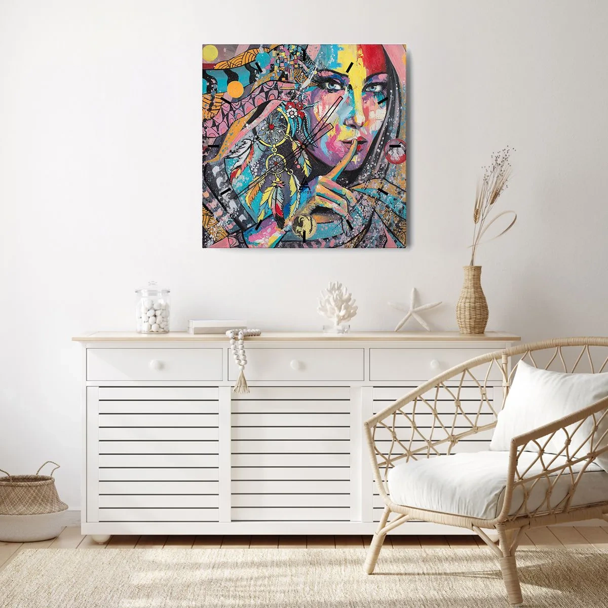 Vægur, Uret - Vær tavs, indtil du forstår - 30x30 cm