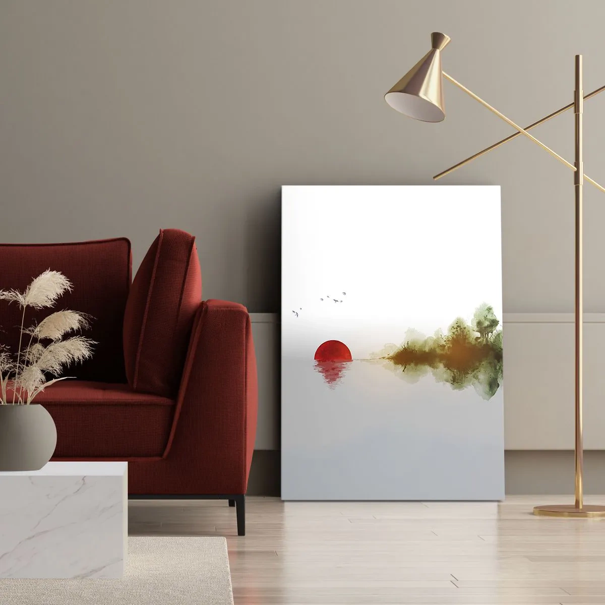 Lærredstryk - Billede på lærred - Et løfte om fred - 45x80 cm