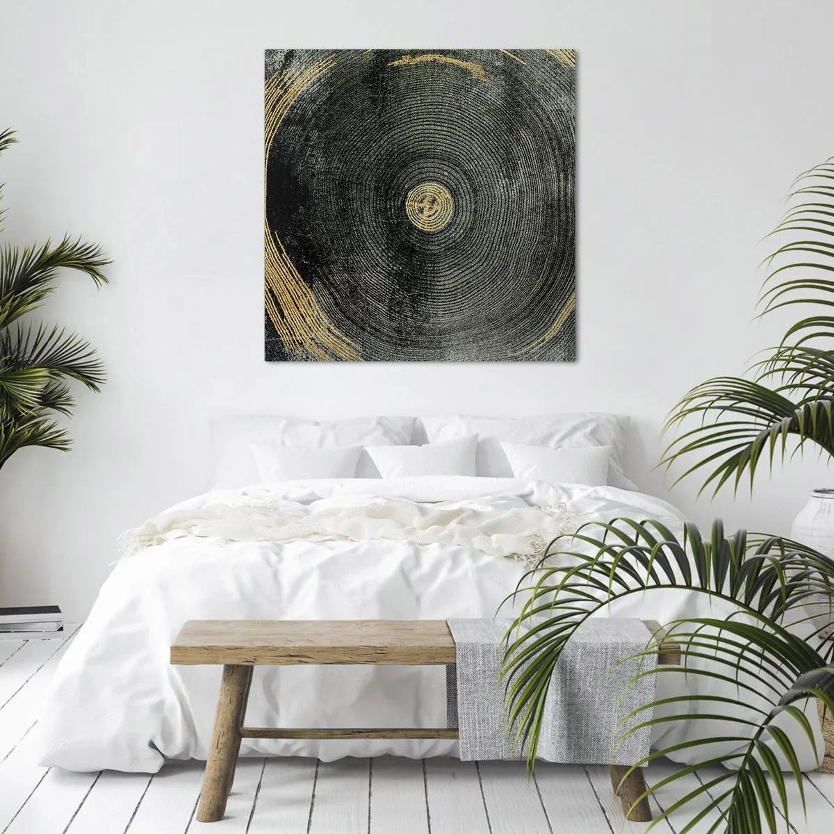 Lærredstryk - Billede på lærred - Forandring og varighed - 40x40 cm