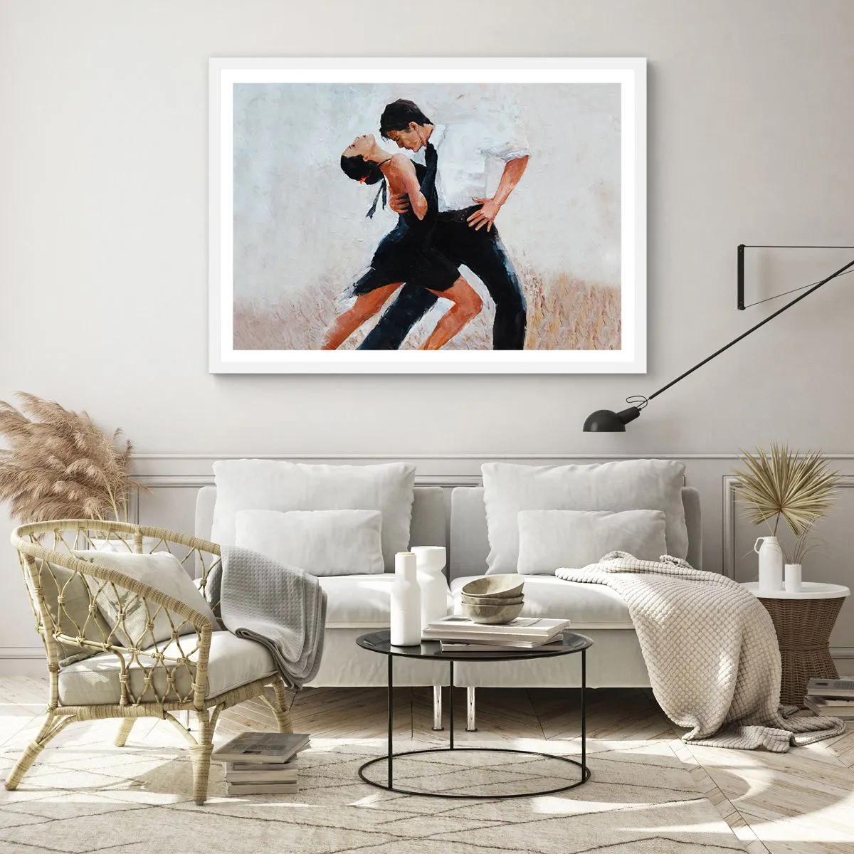 Plakat i hvid ramme - Mine drømmes tango - 91x61 cm