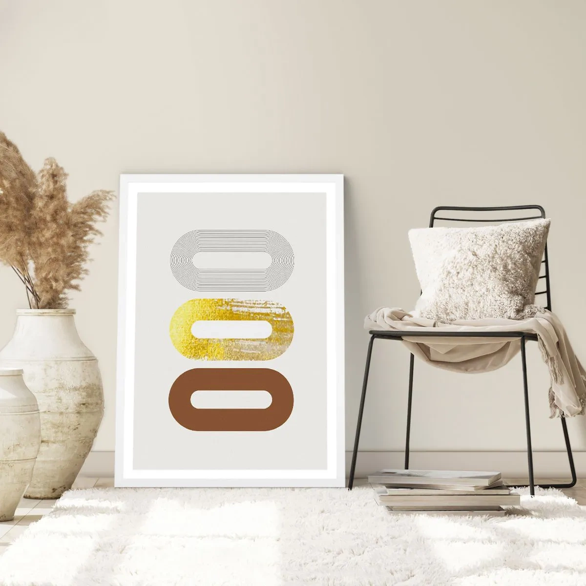 Plakat i hvid ramme - Åhhh! - 61x91 cm