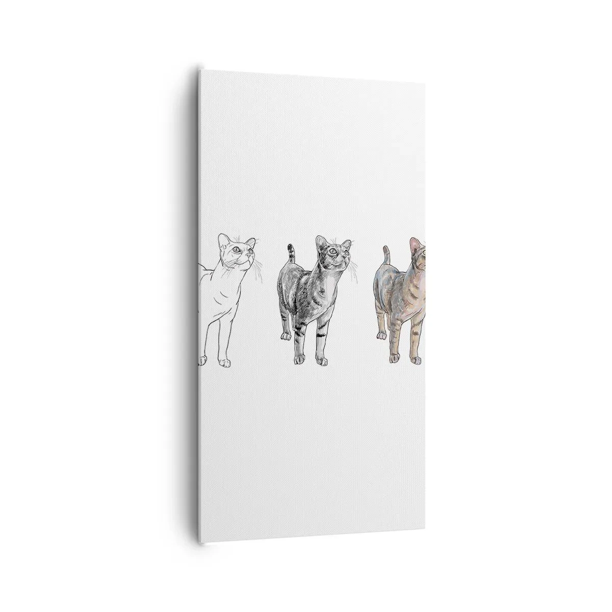 Lærredstryk - Billede på lærred - Tegneundervisning - 65x120 cm