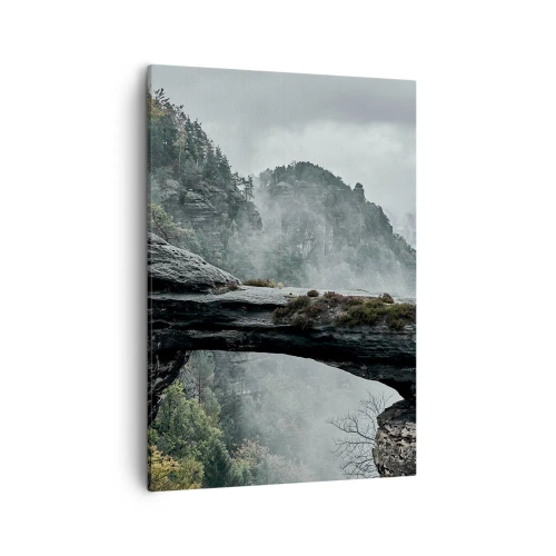 Lærredstryk - Billede på lærred - Eventyret er ved at begynde - 50x70 cm