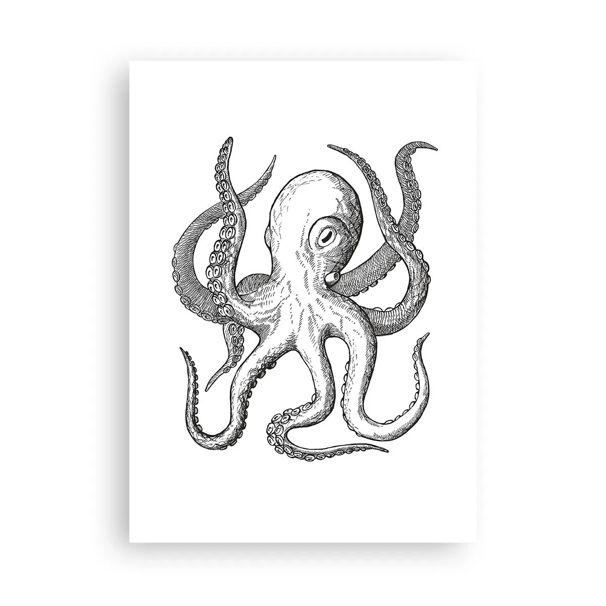 Plakat - Dans med bølger - 50x70 cm