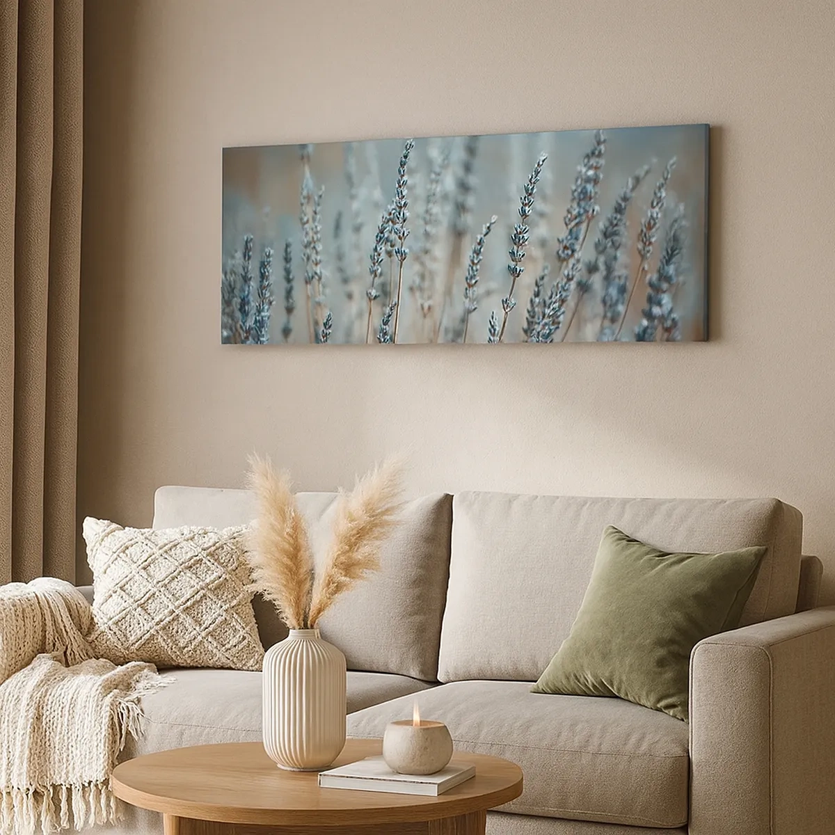 Lærredstryk - Billede på lærred - Duftende plet - 30x30 cm