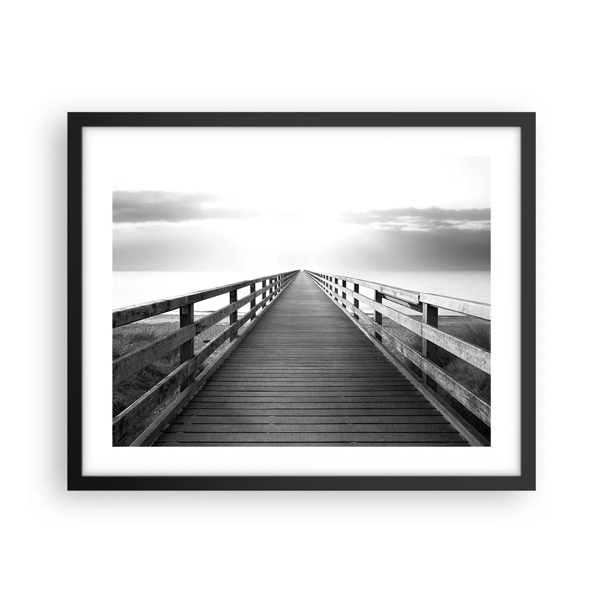 Plakat i sort ramme - Ind i det fjerne… - 50x40 cm