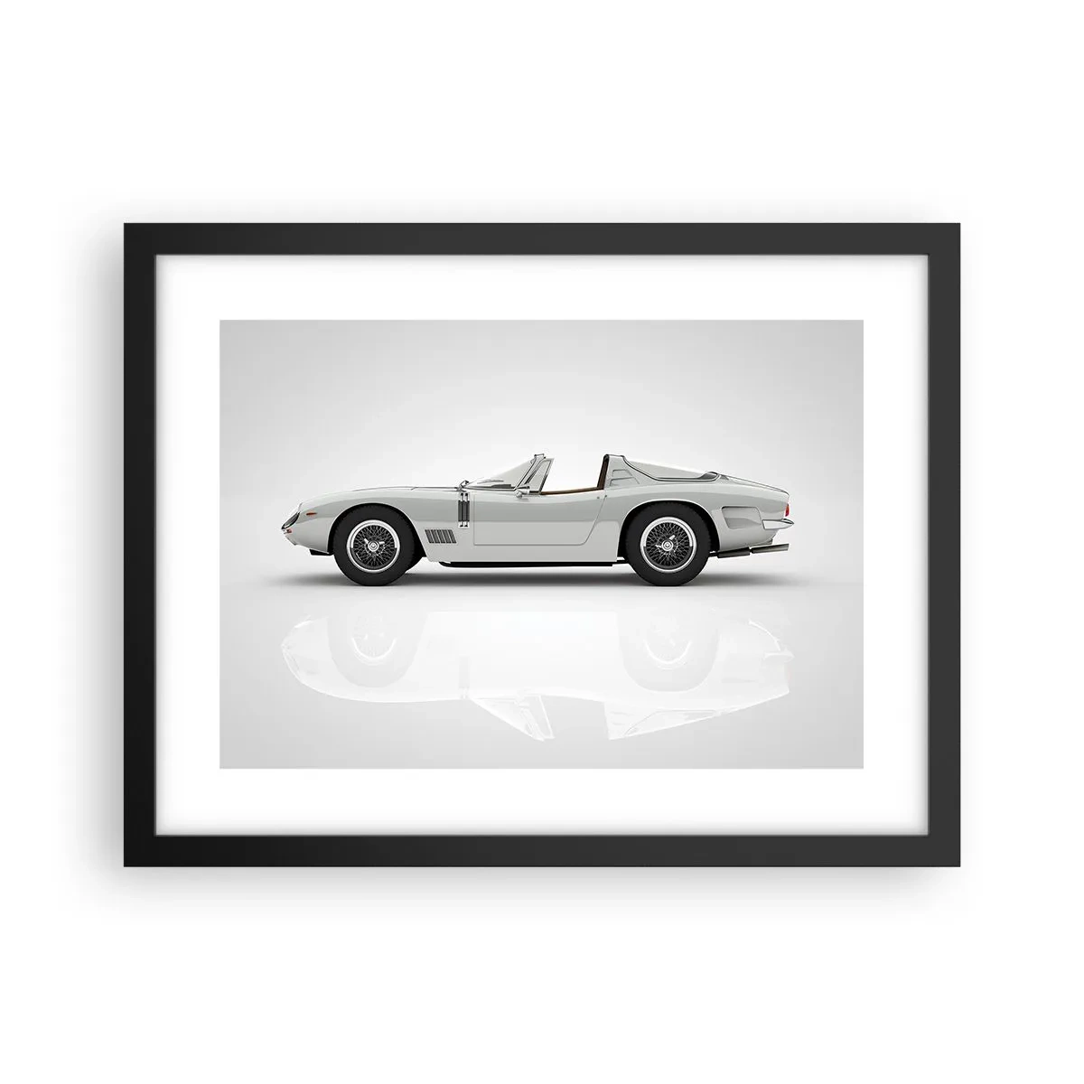 Plakat i sort ramme - Løftet om sjov - 40x30 cm