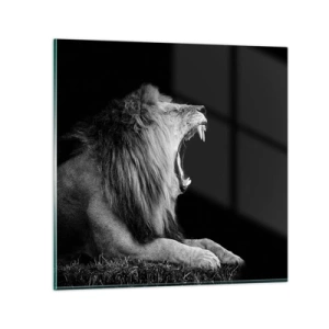 Billede på glas - Uden tvivl - 30x30 cm