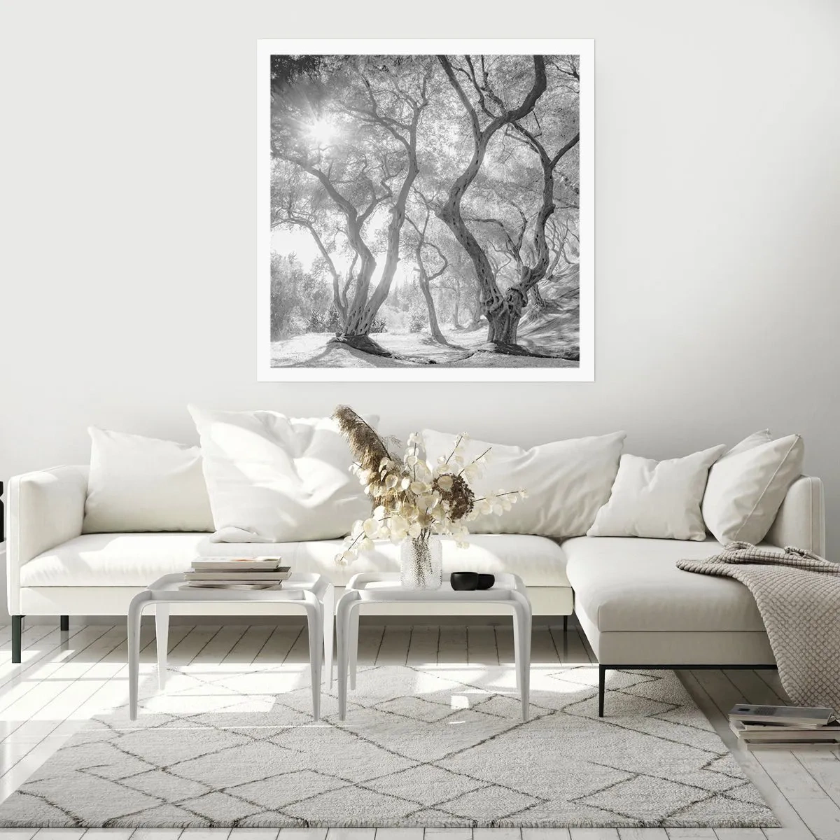 Plakat - I en olivenlund - 30x30 cm