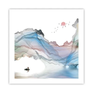 Plakat - Mod krystalbjergene - 50x50 cm