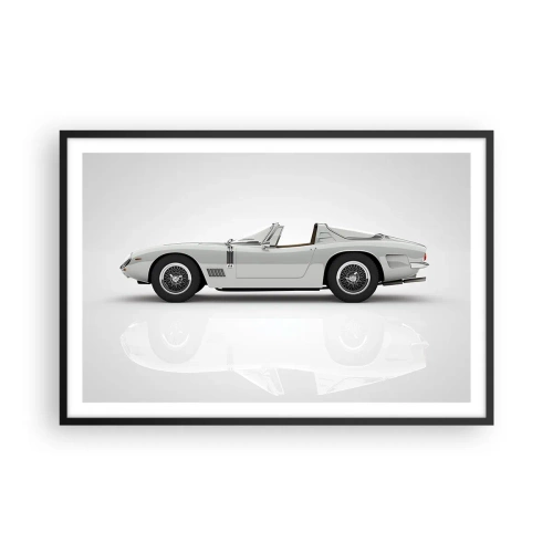 Plakat i sort ramme - Løftet om sjov - 91x61 cm