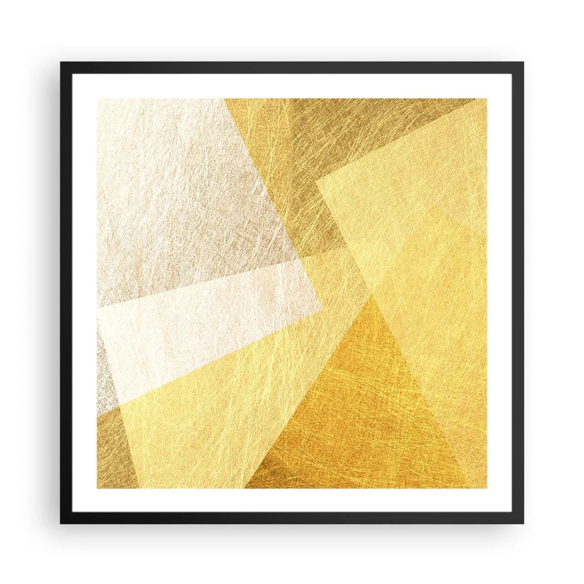 Plakat i sort ramme - Geometriens vejr - 60x60 cm