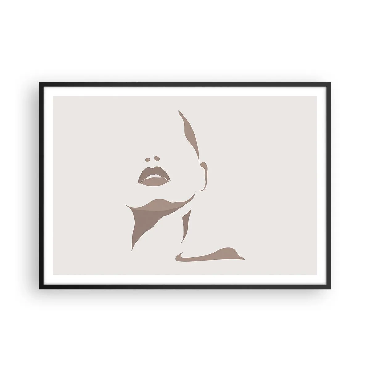 Plakat i sort ramme - Skabt af lys og skygge - 100x70 cm