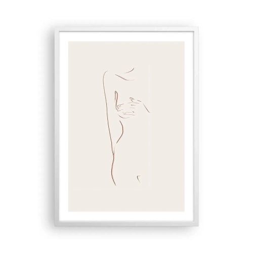 Plakat i hvid ramme - Begærets form - 50x70 cm