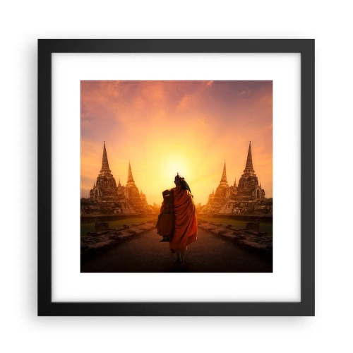 Plakat i sort ramme - I fred for evigt - 30x30 cm