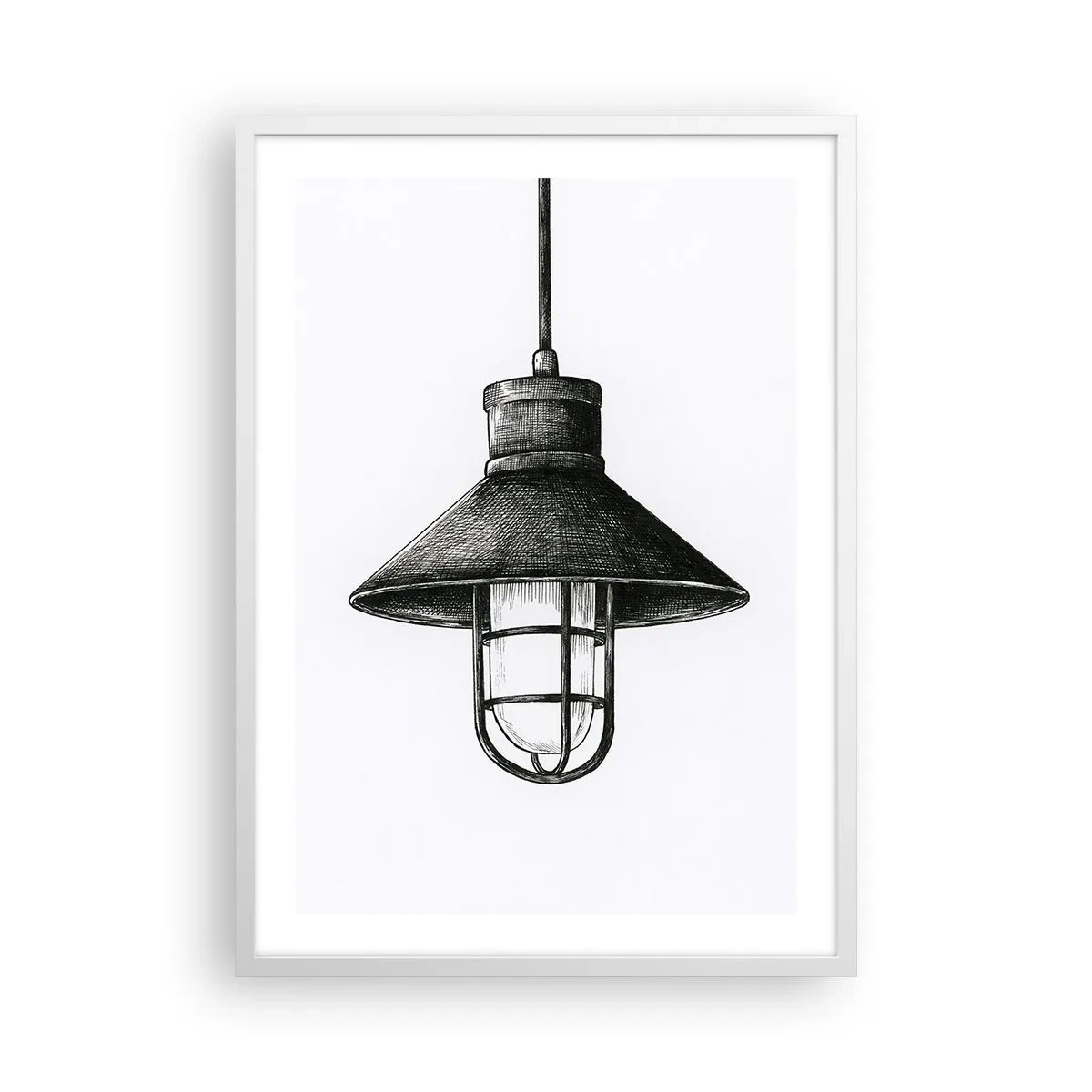 Plakat i hvid ramme - Som for mange år siden... - 50x70 cm