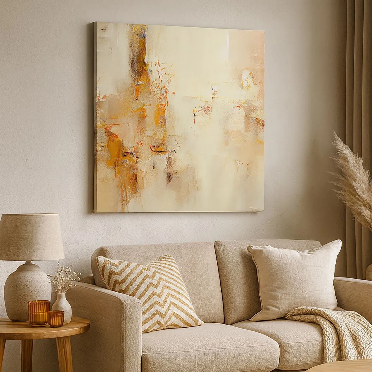 Lærredstryk - Billede på lærred - Ravets sjæl - 30x30 cm