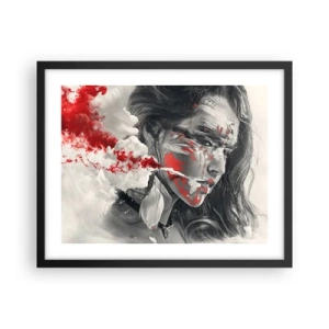 Plakat i sort ramme - I det absurdes damp - 50x40 cm