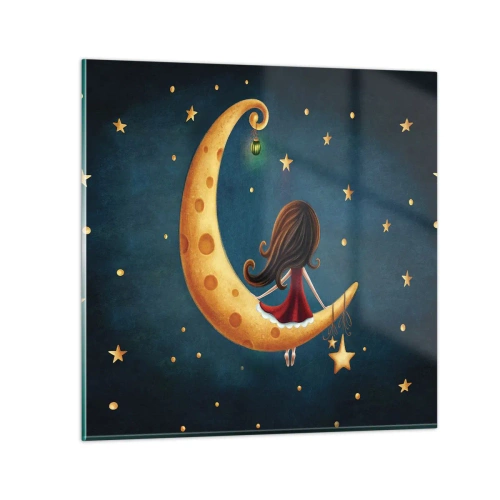 Billede på glas - Der var engang... - 30x30 cm