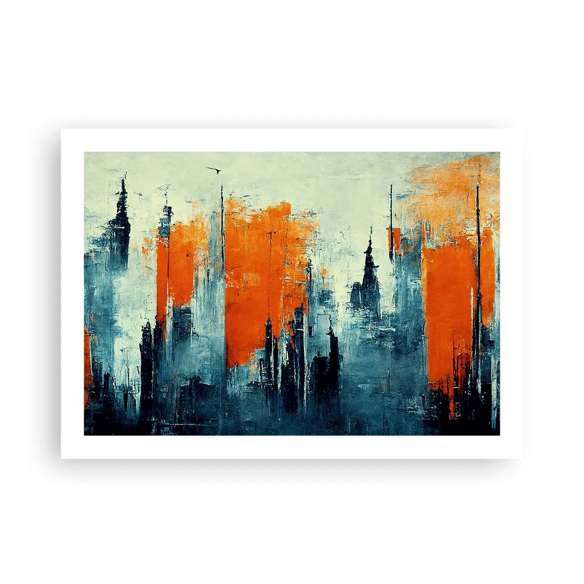 Plakat - Moderne landskab - 70x50 cm