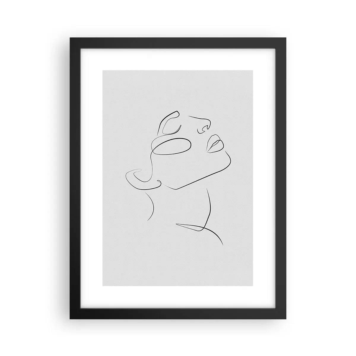 Plakat i sort ramme - En drømmes slyngninger - 30x40 cm
