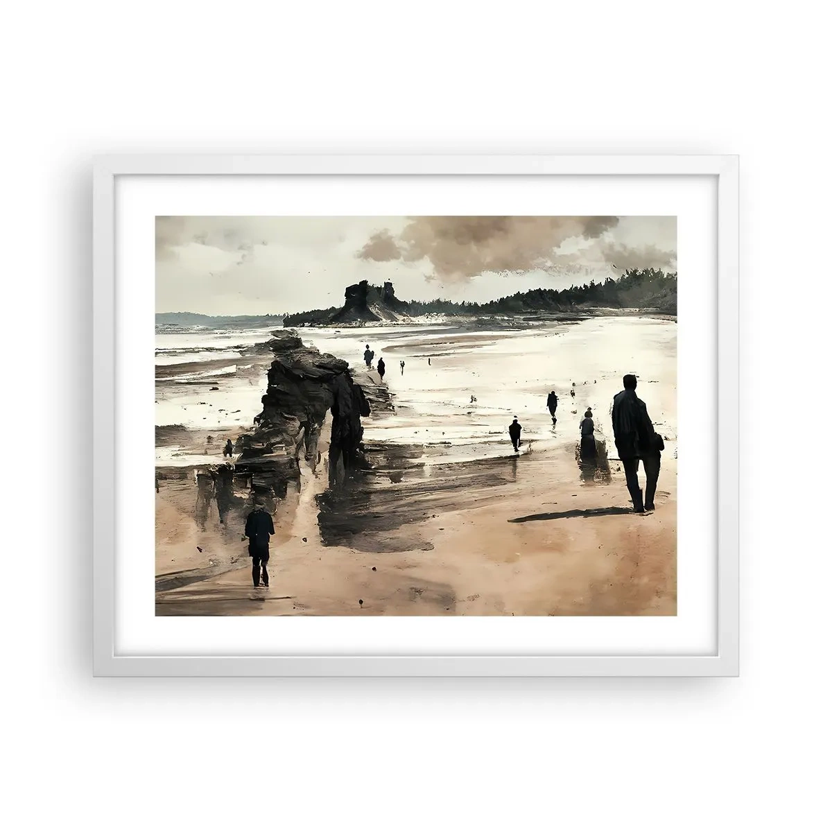 Plakat i hvid ramme - Indkaldt - 50x40 cm