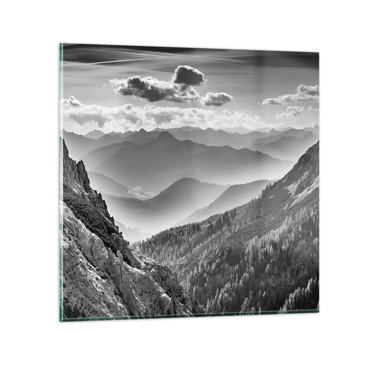 Billede på glas - Hele vejen til horisonten - 40x40 cm