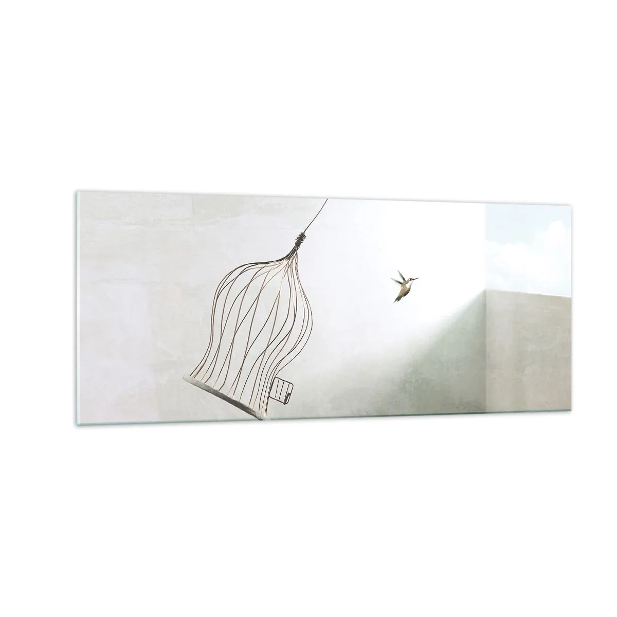 Billede på glas - I sit elementet - 100x40 cm