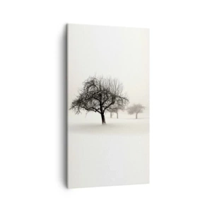 Lærredstryk - Billede på lærred - Vintersøvn - 45x80 cm